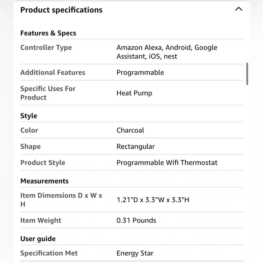 Google Nest Thermostat - Modern Gray